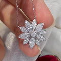 Elegant Daisy Earring And Necklace Set Camellia Court Style Luxury Vintage Floral Jewelry Earrings view 2