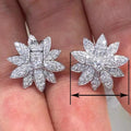 Elegant Daisy Earring And Necklace Set Camellia Court Style Luxury Vintage Floral Jewelry Earrings view 5