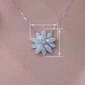 Elegant Daisy Earring And Necklace Set Camellia Court Style Luxury Vintage Floral Jewelry Earrings view 4