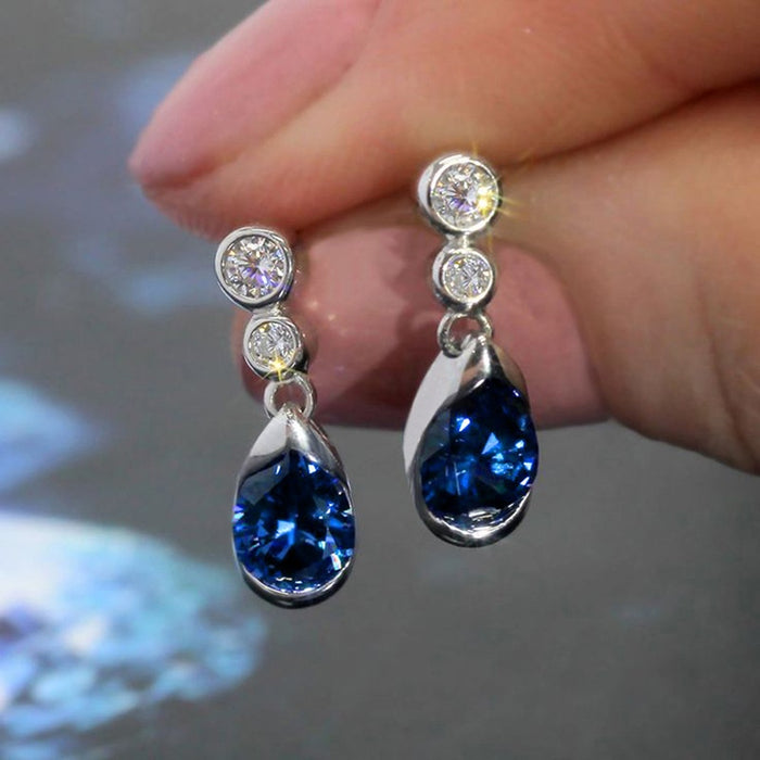 Vintage French Palace Luxury Earrings Geometric Teardrop Dangle Earrings For Women