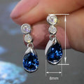 Vintage French Palace Luxury Earrings Geometric Teardrop Dangle Earrings For Women view 4