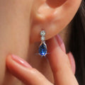 Vintage French Palace Luxury Earrings Geometric Teardrop Dangle Earrings For Women view 3