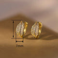 Full Paved Leaf Ear Cuff Earrings For Women Small French Forest Style Sparkling Jewelry view 4