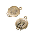 Zinc Alloy Plate Cutlery Charm Pendant for DIY Necklace Bracelet Jewelry Making view 2