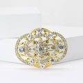 Alloy Rhinestone Palace Style Brooch Pin For Shawls And Suits view 1