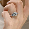 Vintage Palace Style Royal Noble Statement Ring, Elegant Geometric Index Finger Jewelry For Women view 3