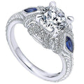 Vintage Palace Style Royal Noble Statement Ring, Elegant Geometric Index Finger Jewelry For Women view 5