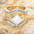 Bohemian Multi Layer Geometric Ring European American Fashion Statement Index Finger Ring For Women view 3
