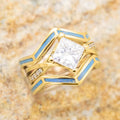 Bohemian Multi Layer Geometric Ring European American Fashion Statement Index Finger Ring For Women view 5