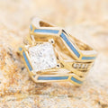 Bohemian Multi Layer Geometric Ring European American Fashion Statement Index Finger Ring For Women view 1