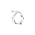 Real Gold Plated Freshwater Pearl Double Layer Bohemian Oval Geometric Bangle For Women view 5