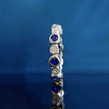 Style Round Geometric Ring With Contrast Color Micro Pave Simple Versatile Index Finger Ring view 3