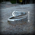 Bohemian Vintage Dandelion Open Ring For Women Adjustable Statement Hand Jewelry view 4