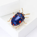Alloy Enamel Stink Bug Brooch Simple Unisex Clothing Lapel Pin view 3