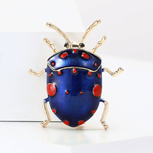 Alloy Enamel Stink Bug Brooch Simple Unisex Clothing Lapel Pin