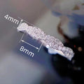 European American Fashion Twisted Edge Stack Ring Minimalist Braided Luxury Finger Jewelry view 4