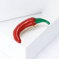 Alloy Enamel Red Pepper Brooch Pin For Fashion Apparel view 3