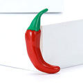 Alloy Enamel Red Pepper Brooch Pin For Fashion Apparel view 1