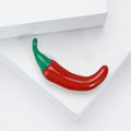 Alloy Enamel Red Pepper Brooch Pin For Fashion Apparel view 2