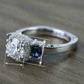 Vintage Inspired Geometric Ring For Women, Premium Fashion Finger Ring For Wedding Ceremony Props view 4