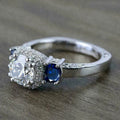 Vintage Inspired Geometric Ring For Women, Premium Fashion Finger Ring For Wedding Ceremony Props view 2