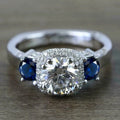 Vintage Inspired Geometric Ring For Women, Premium Fashion Finger Ring For Wedding Ceremony Props view 1
