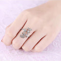 European American Metal Floral Vine Leaf Ring Adjustable Open Finger Ring For Women Fashion Jewelry view 3