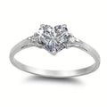 Fashion Heart Ring For Women, Simple Versatile Personality Internet Style Jewelry Finger Ring view 6