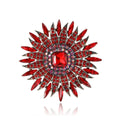 Alloy Rhinestone Sunflower Brooch Pin For Dresses And Cardigans view 5