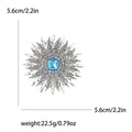 Alloy Rhinestone Sunflower Brooch Pin For Dresses And Cardigans view 6