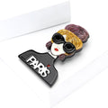 Acrylic Alloy Paris Girl Brooch For Women Suit And Shirt view 2