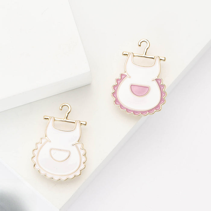 Alloy Enamel Apron Brooch Pin For Suits And Shirts