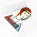Acrylic Cat Girl Brooch For Creative Women's Cardigan Accessories view 2
