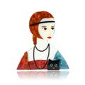 Acrylic Cat Girl Brooch For Creative Women's Cardigan Accessories view 5