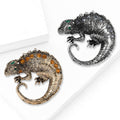 Metal Alloy Lizard Brooch Pin For Men's Suit And Coat Decor view 2