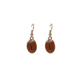 Creative Coffee Bean Enamel Oval Dangle Alloy Hook Earrings For Women Elegant Minimalist Jewelry Earrings view 5