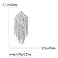 Alloy Rhinestone Diamond Tassel Brooch Pin For Women's Clothing view 6