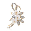 Alloy Rhinestone Plum Blossom Bouquet Brooch Pin For Womens Apparel view 5