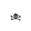 Creative Gunmetal Skull Head Open Ring, Exaggerated Punk Gothic Halloween Adjustable Finger Jewelry view 5