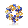 Alloy Rhinestone Wheat Wreath Brooch Pin For Women’s Coats view 5