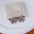 Elegant Enamel Butterfly Drop Dangle Alloy Hooks Korean Creative Fashion Women Earrings view 3