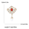Alloy Rhinestone Palace Pendant Brooch For Dress And Shawl view 4