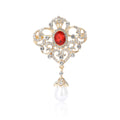 Alloy Rhinestone Palace Pendant Brooch For Dress And Shawl view 5