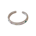 Colorful Zircon Star Geometric Open Copper Ring For Women Luxury Index Finger Jewelry view 5