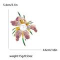 Alloy Rhinestone Orchid Brooch For Women Coats And Suits view 6