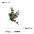 Alloy Rhinestone Bird Brooch For Women's Suits And Cardigans view 4
