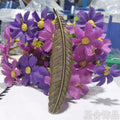 Vintage 105x21mm Alloy Feather Bookmark Pendant