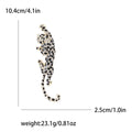 Alloy Rhinestone Enamel Leopard Brooch Pin For Suits And Coats view 6