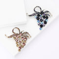 Alloy Rhinestone Grape Brooch Pin For Women's Suits And Cardigans view 1