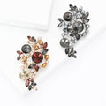 Alloy Rhinestone Pearl Brooch Pin For Dress And Shawl Decoration view 1